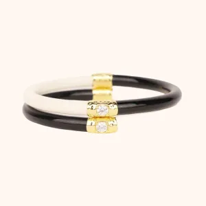 BLACK/IVORY YIN & YANG ALL WEATHER BANGLES (AWB)
