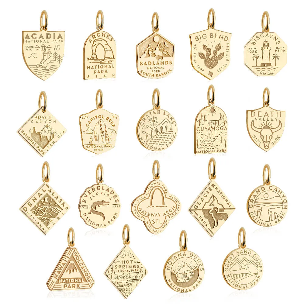 Glacier National Park Charm, Gold