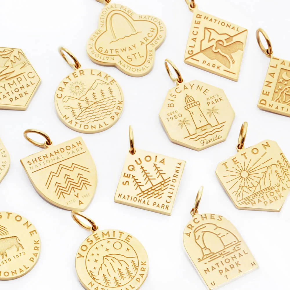 Glacier National Park Charm, Gold