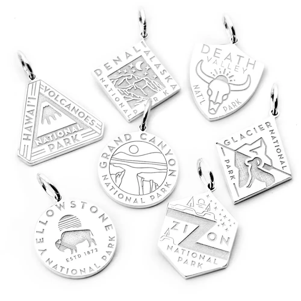 Glacier National Park Charm, Silver