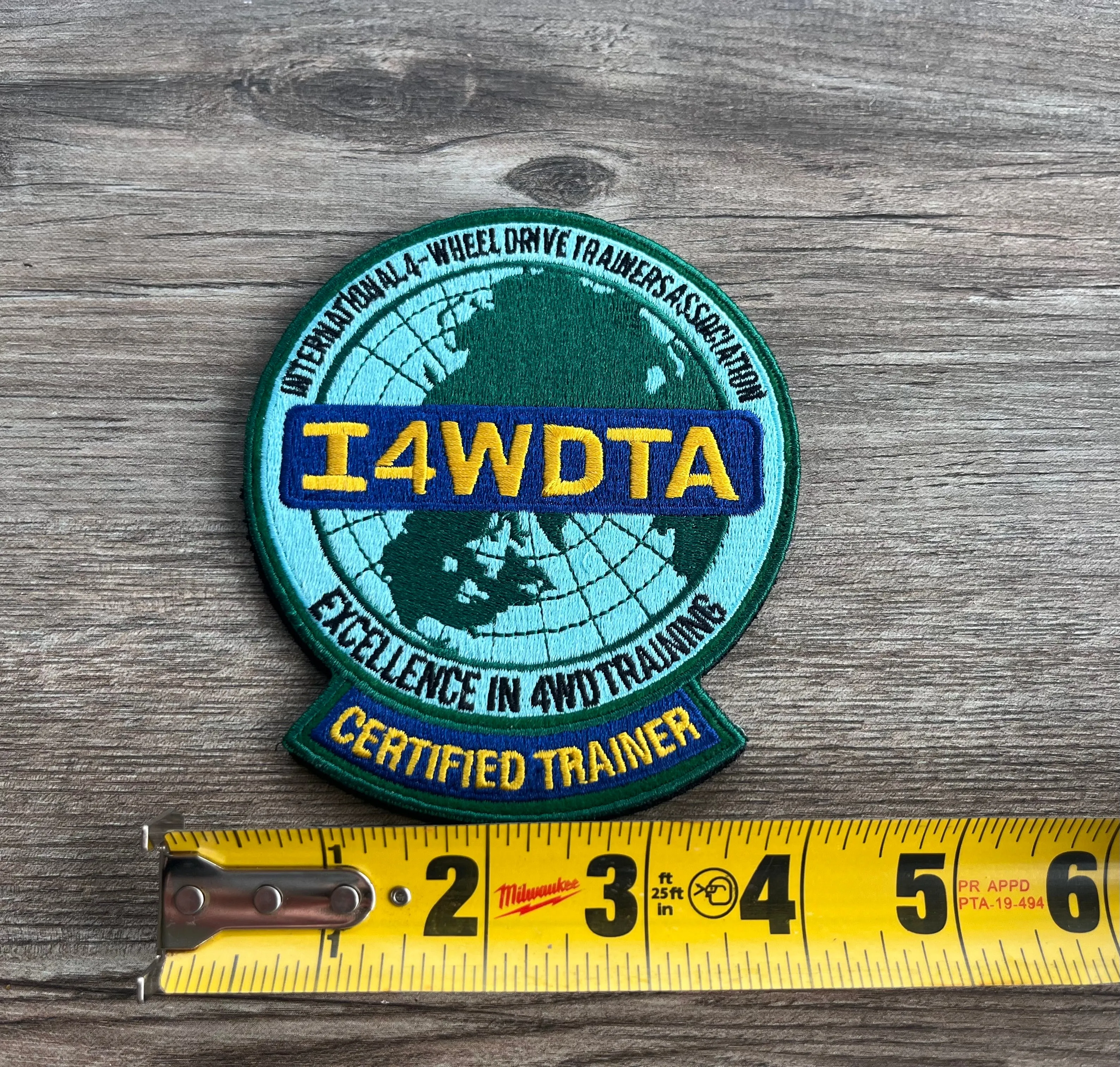 I4WDTA Velcro Backed Embroidered Morale Patch (CERTIFIED TRAINERS ONLY)