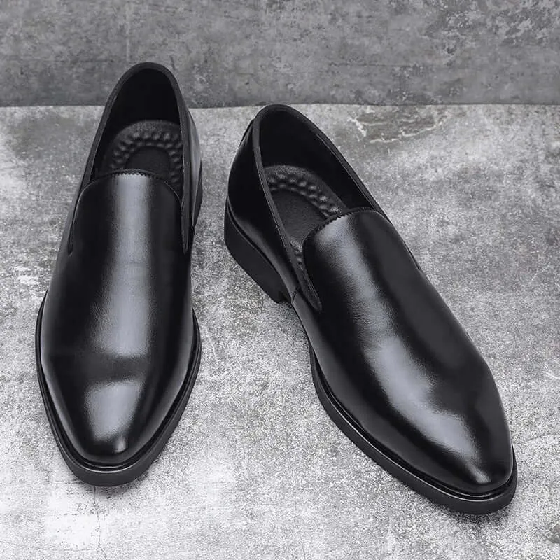 Men's Leather Loafers - Polished Slip-On Dress Shoes