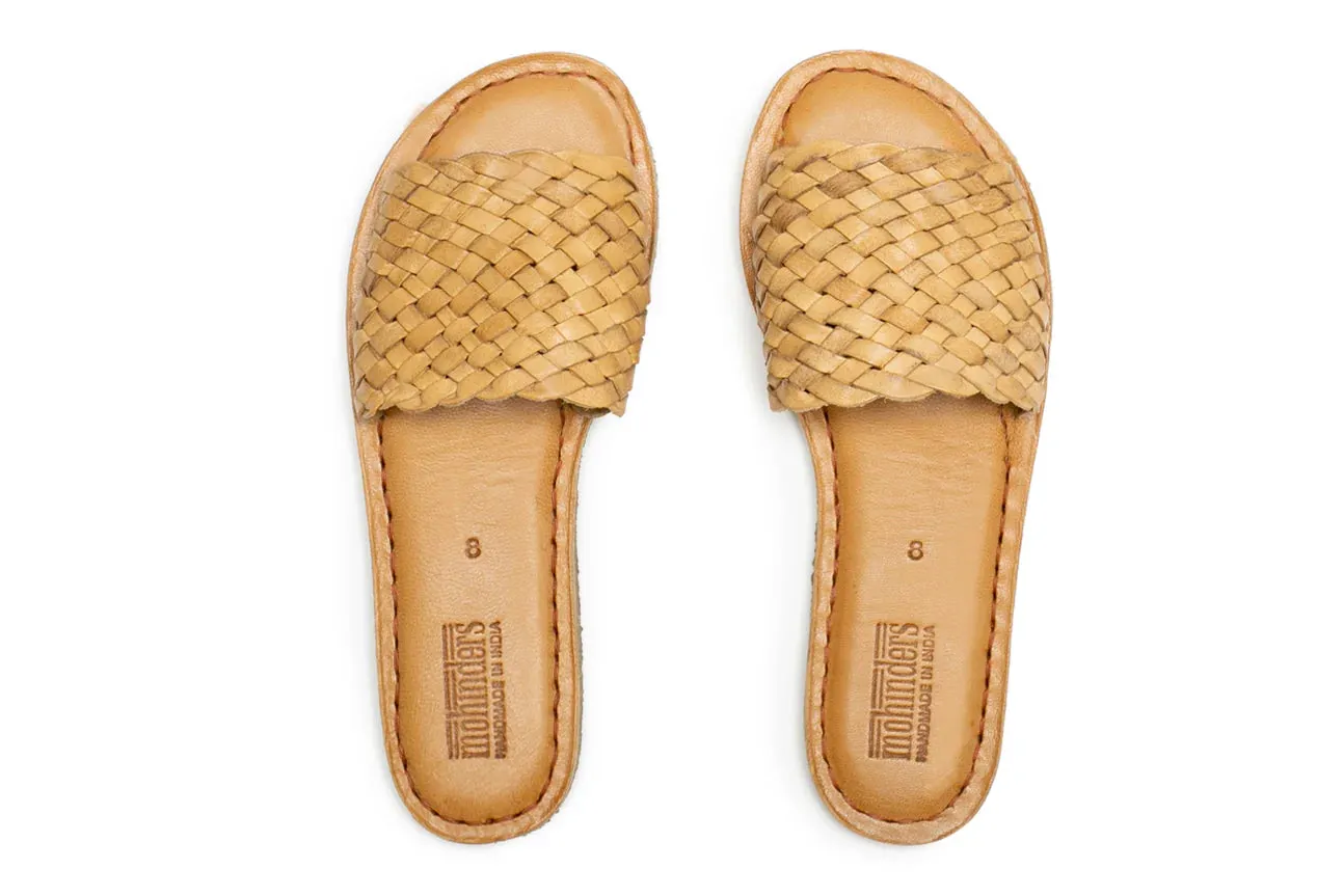 MOHINDERS Woven sandal honey natural women