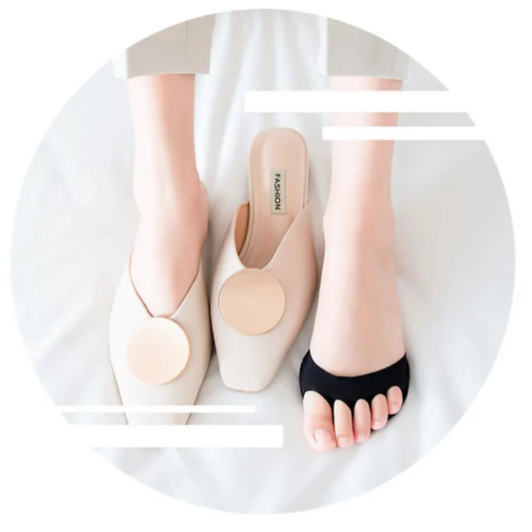 Spring and summer new foot five-finger socks for men and women lovers sweat-absorbent invisible split toe socks forefoot half socks